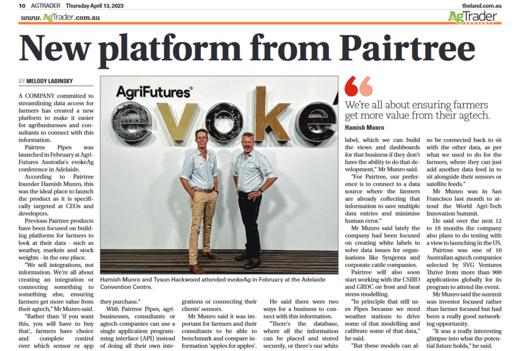 New platform from Pairtree The Land 13 April 2023